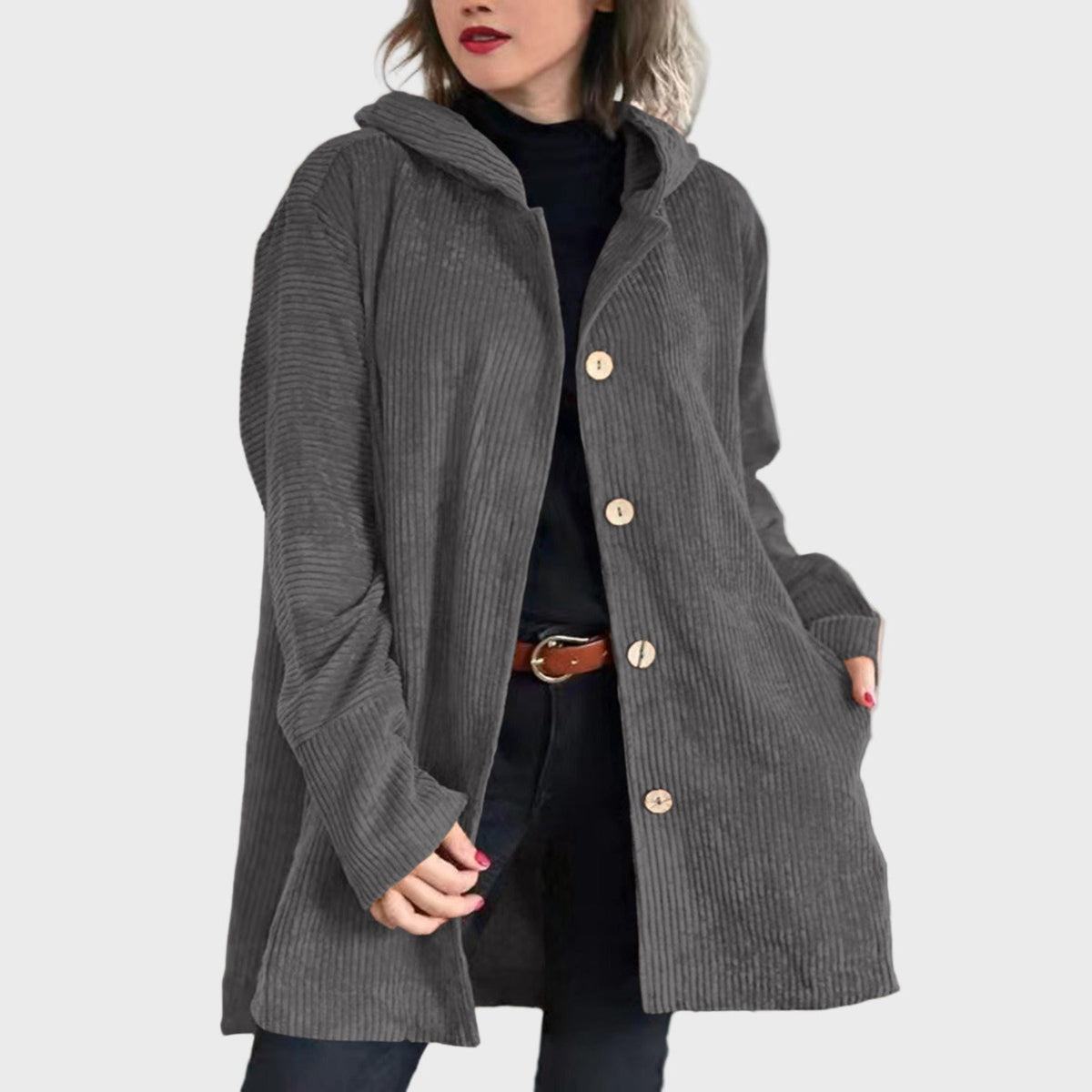 Indie | Corduroy Hooded Jacket