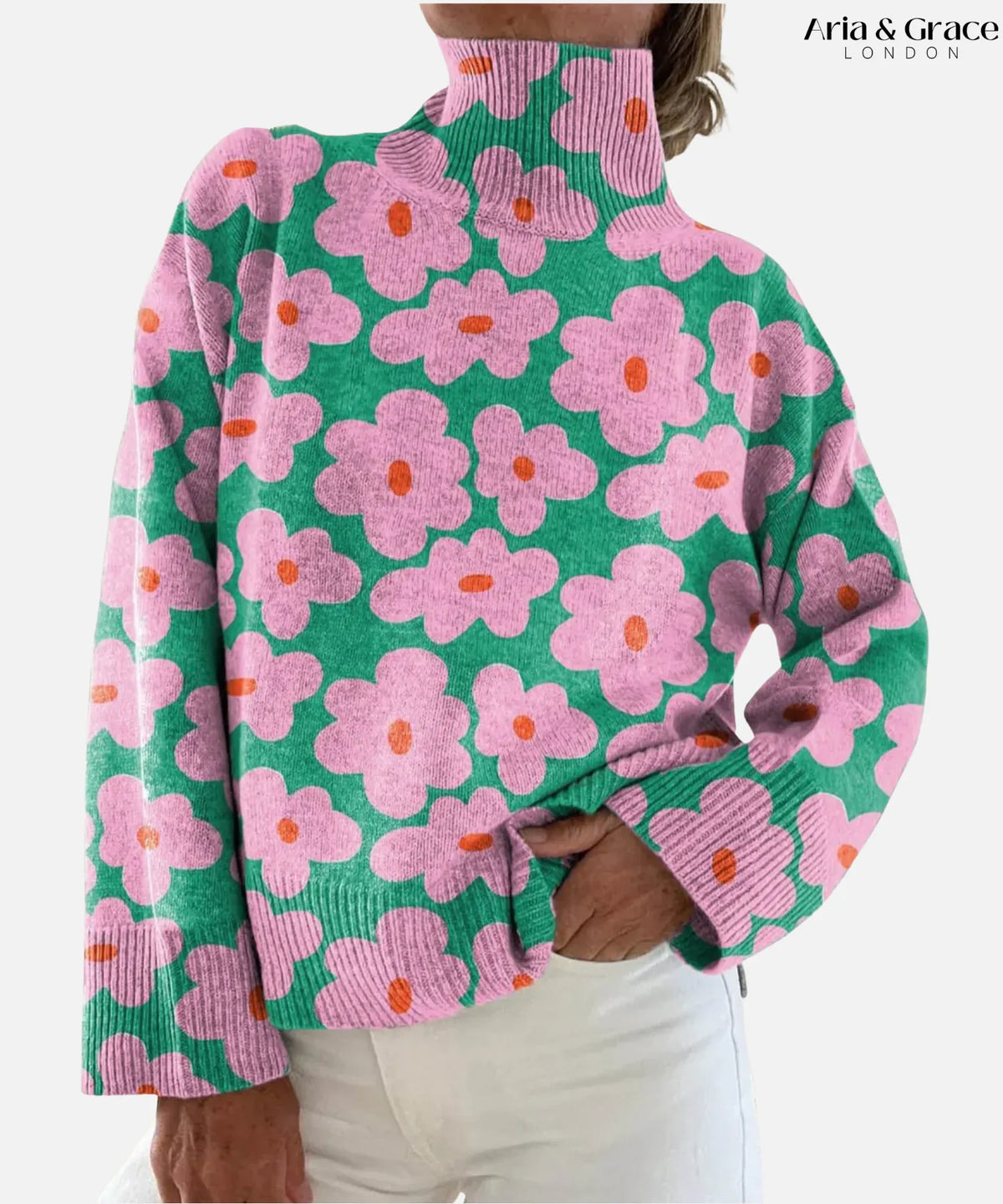 Aspen | Floral Knit Sweater