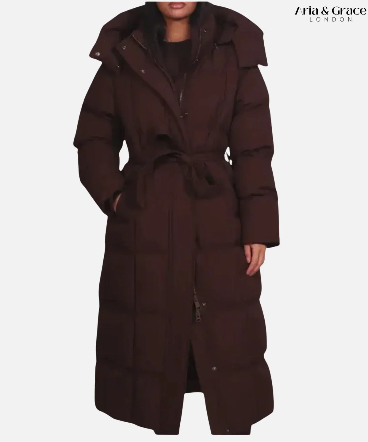 Carmen - Long Belted Puffer Coat