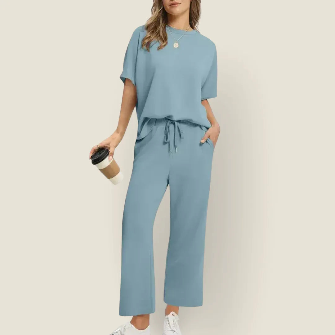 Brisa | Oversized Wide Leg Two Piece Set