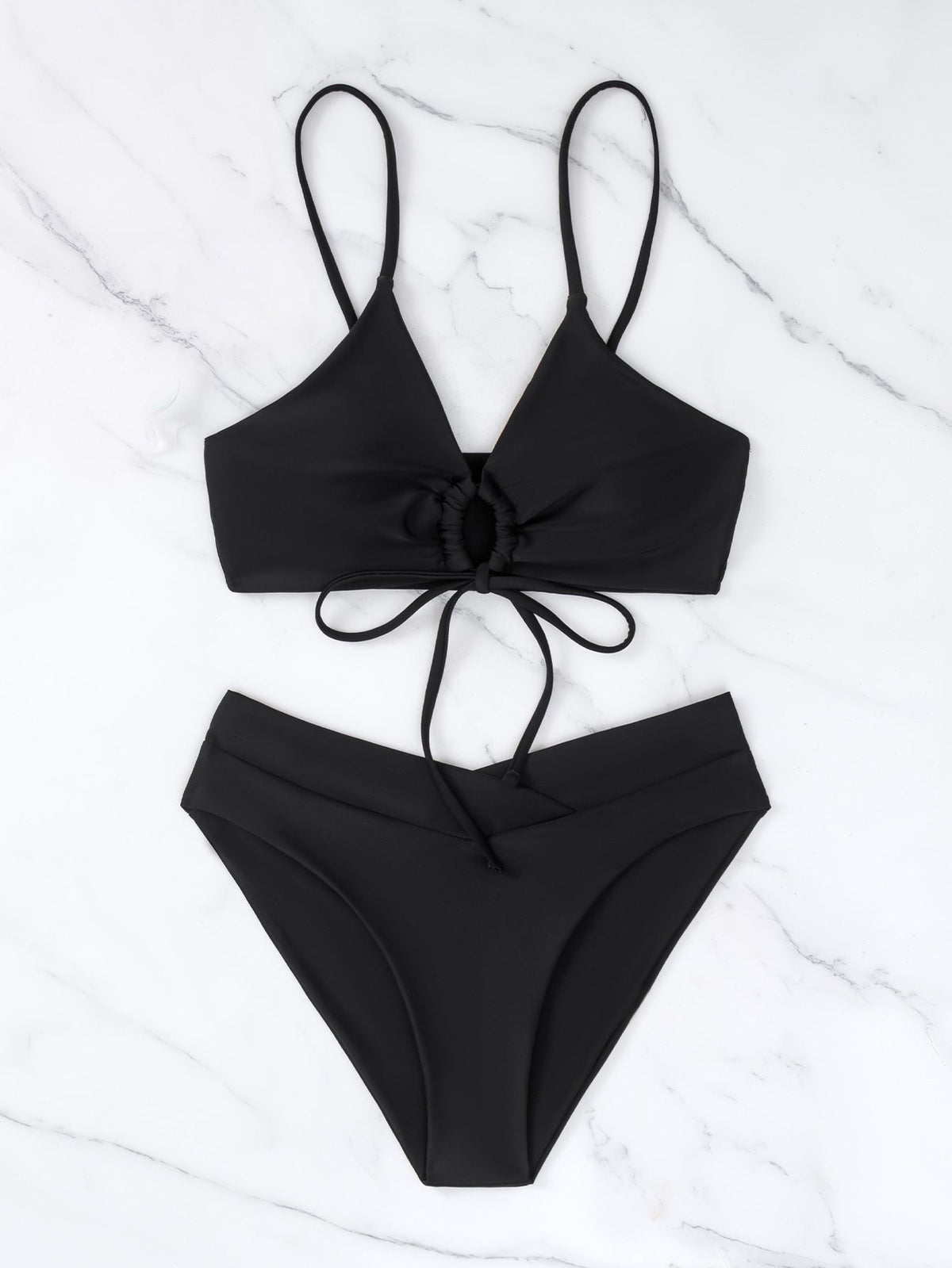 Beatrice | Tie-Front Two-Piece Bikini Set