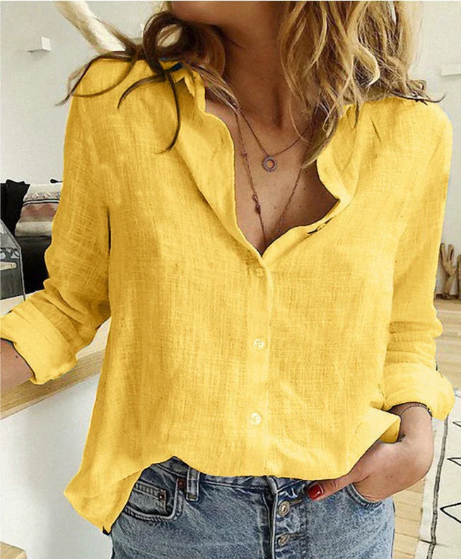Aurélie — Elegant Cotton Blouse with a Natural Style