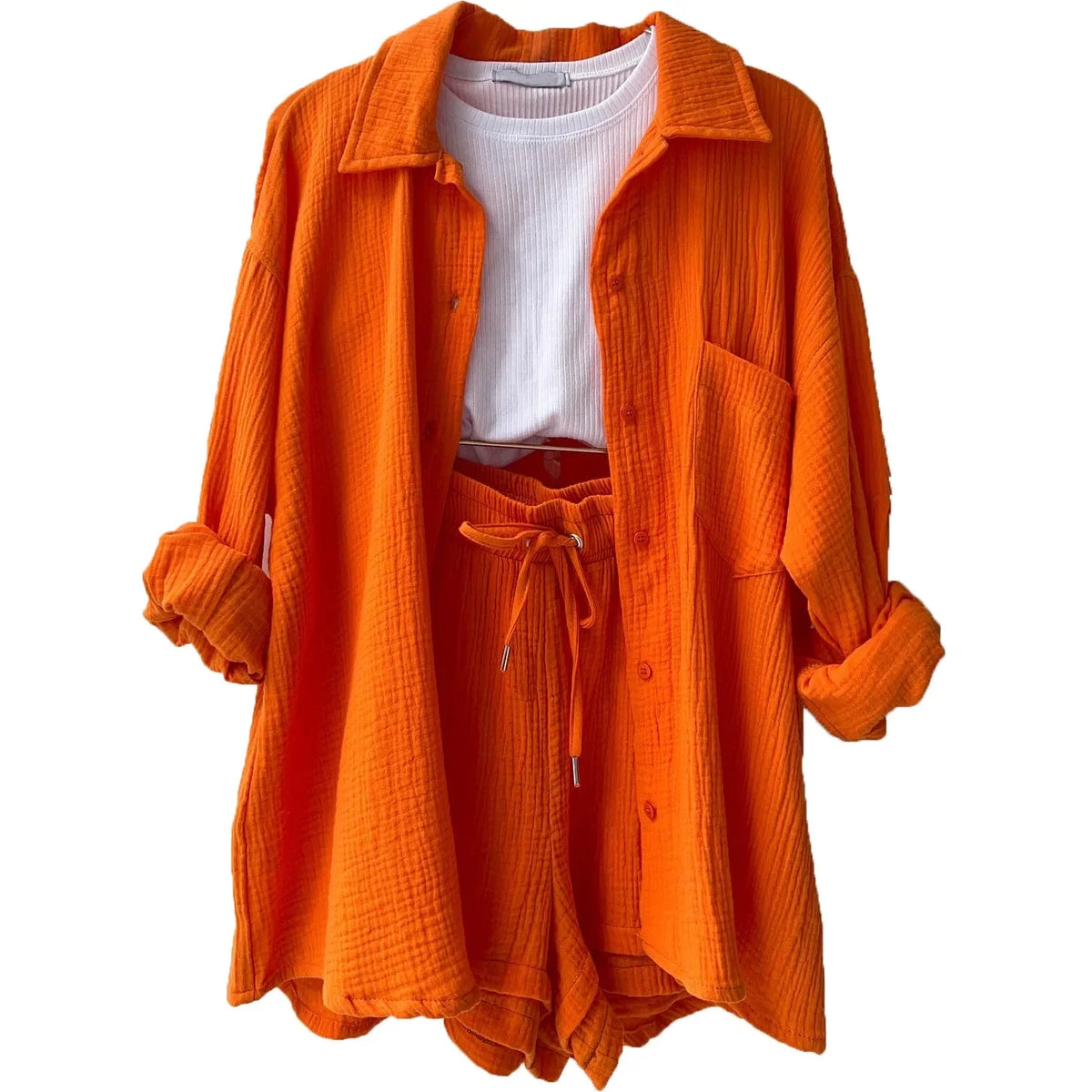 Meli | Relaxed 2-Piece Summer Set (Blouse & Shorts)
