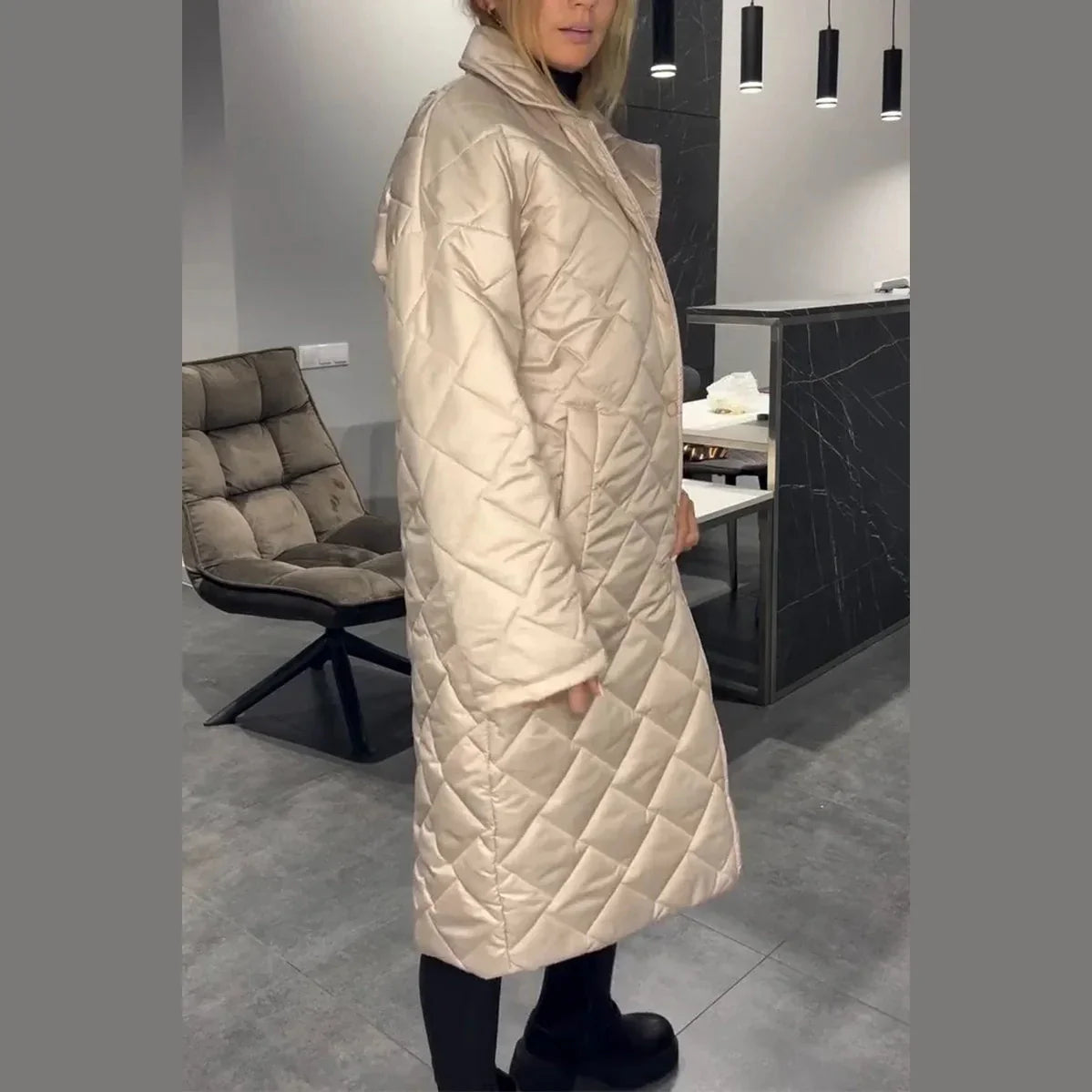 Belinda | Reversible Quilted Coat