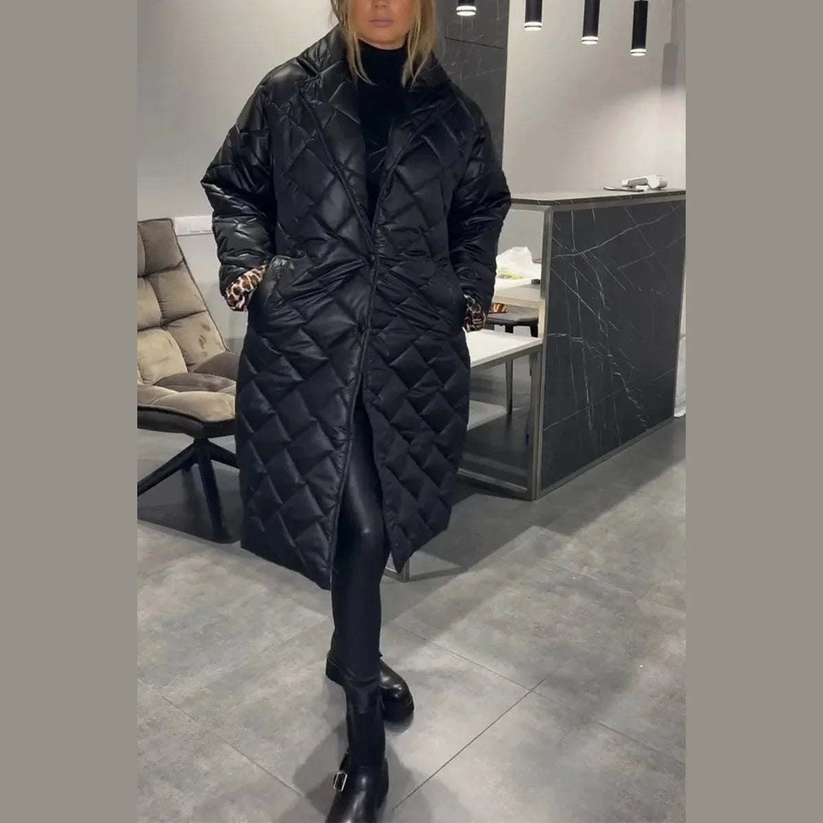 Belinda | Reversible Quilted Coat