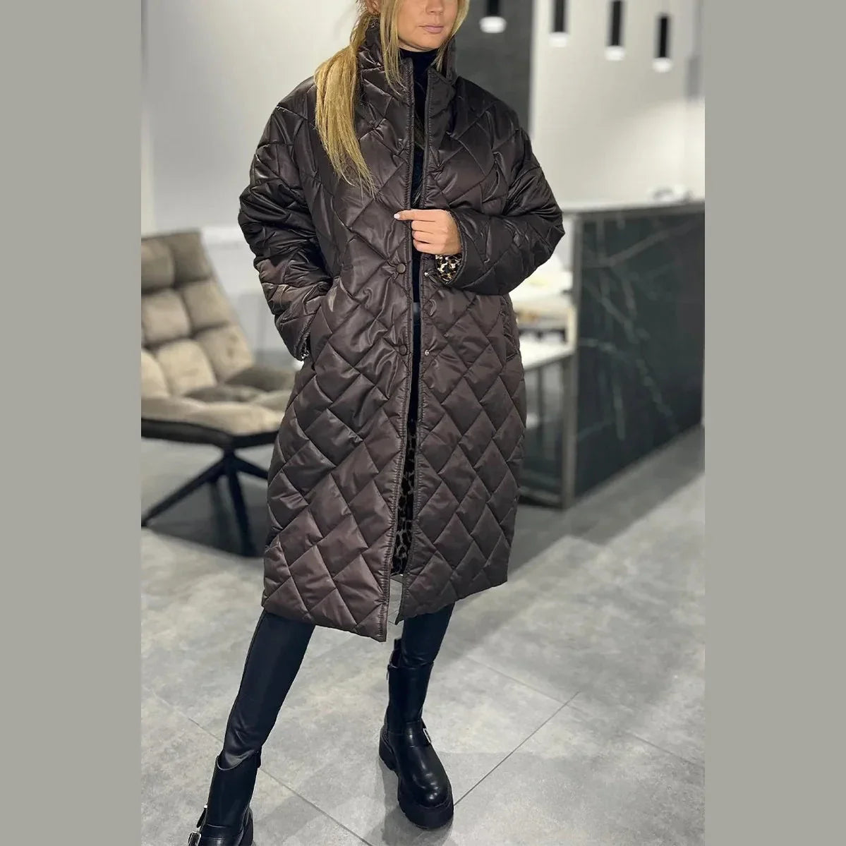 Belinda | Reversible Quilted Coat