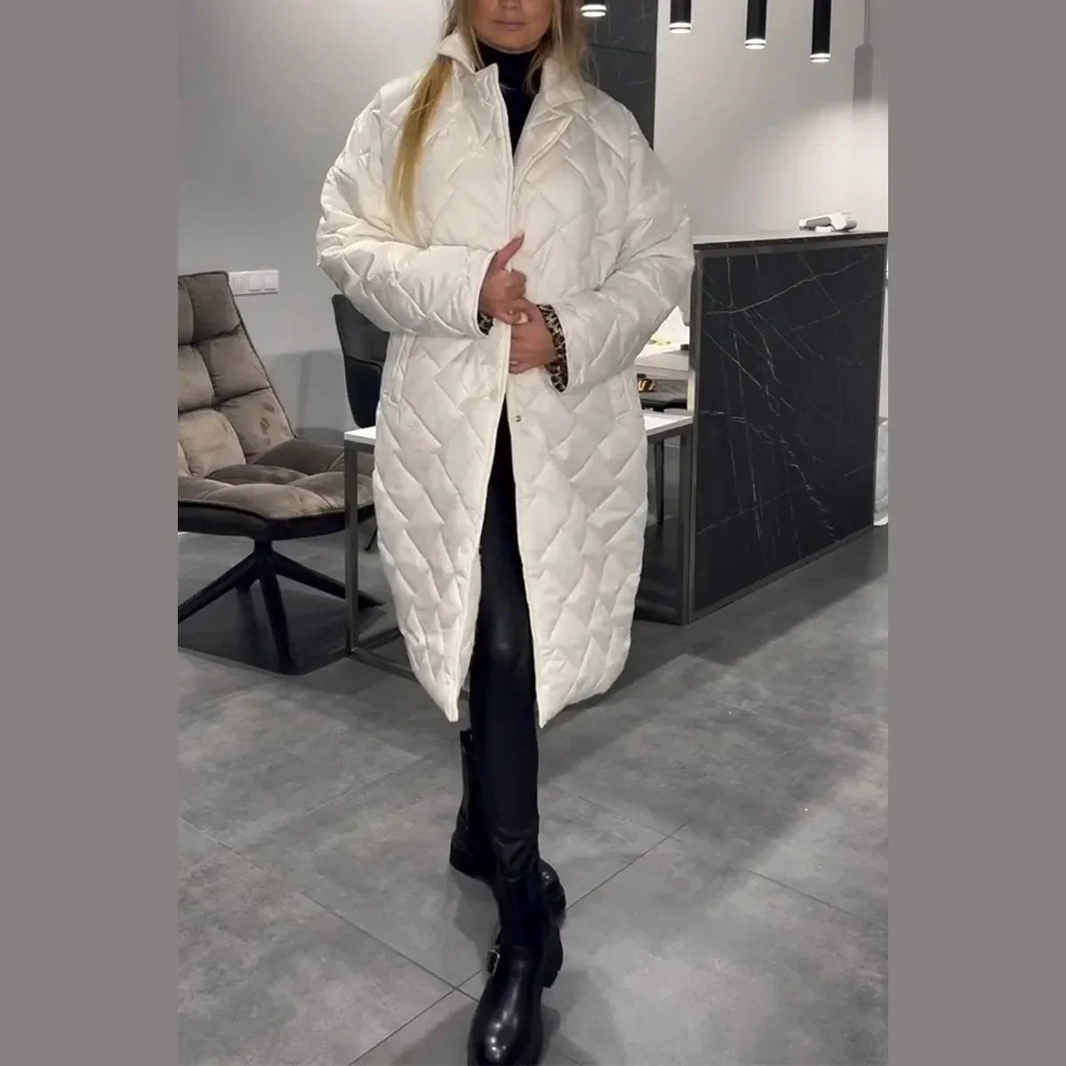 Belinda | Reversible Quilted Coat