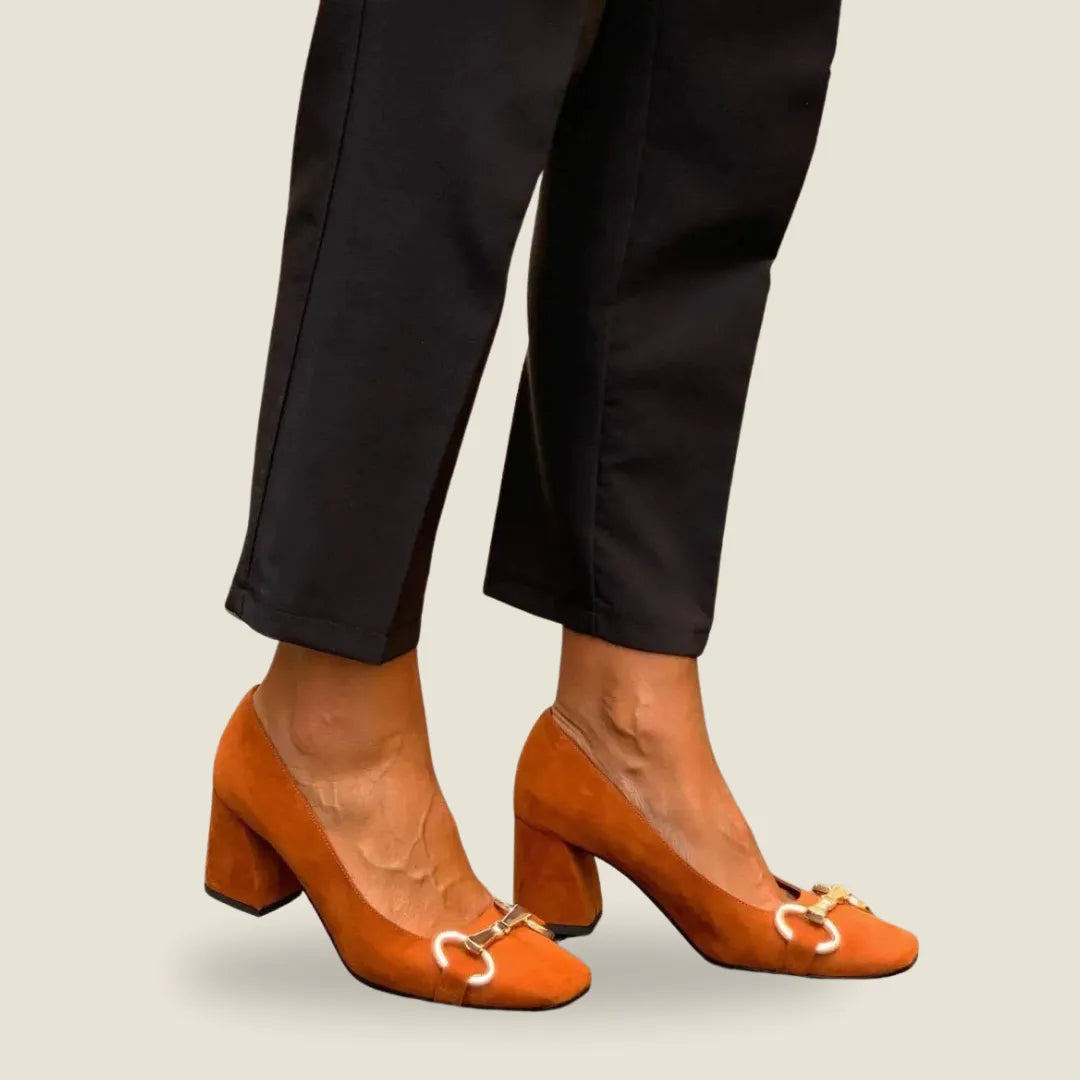 Charlotte | Stylish Pumps Featuring Gold Accents