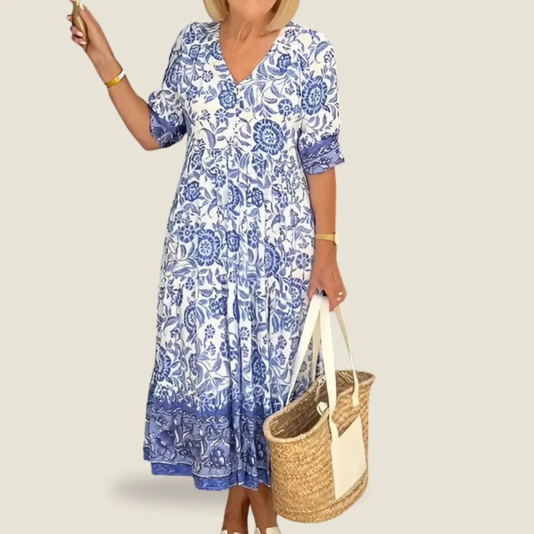 Keisha | Graceful V-Neck Floral