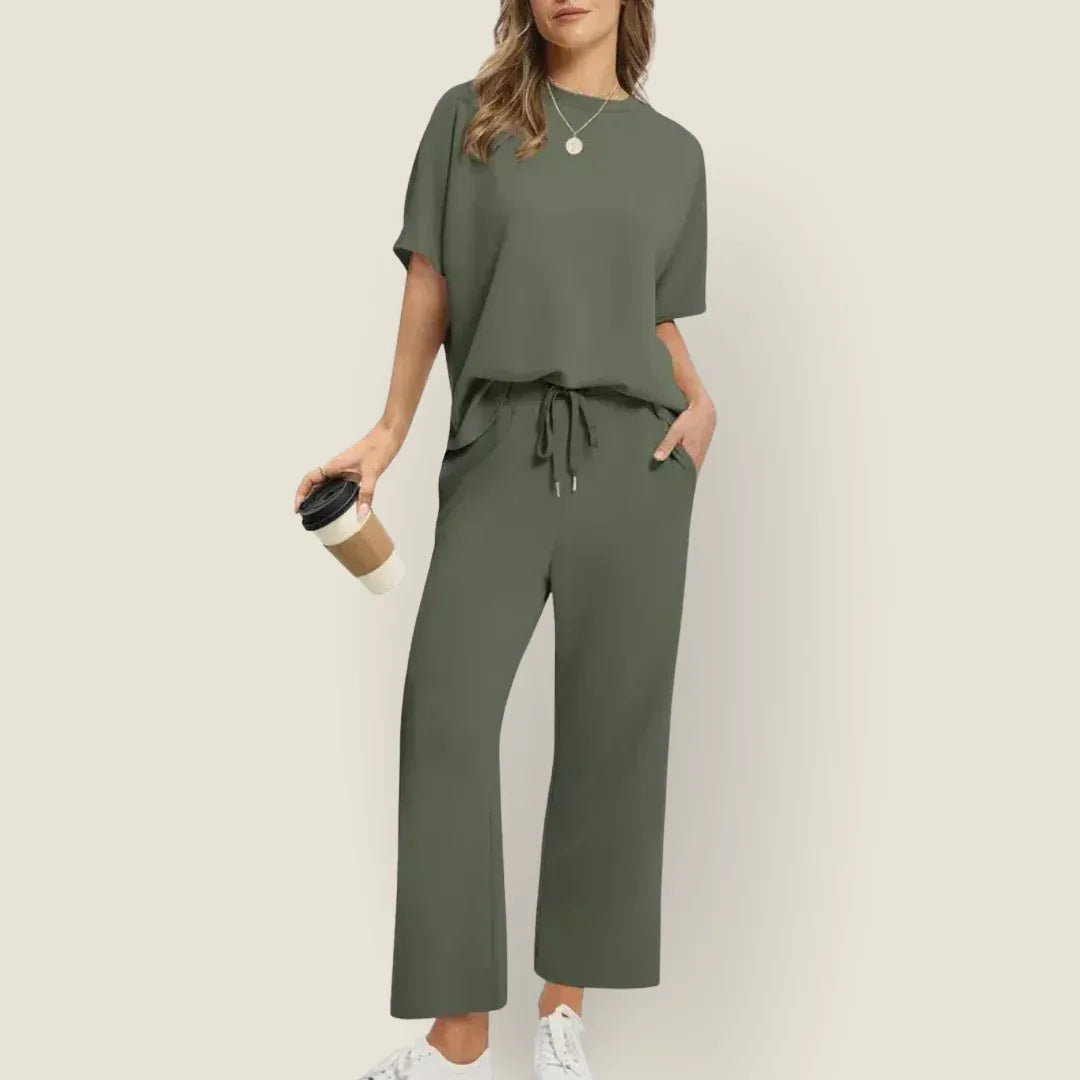 Brisa | Oversized Wide Leg Two Piece Set