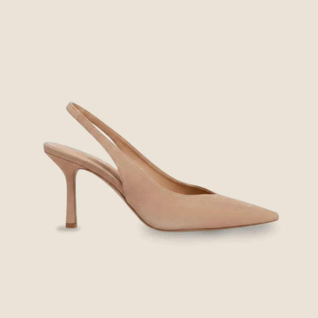 Giselle | Suede open-heel pumps
