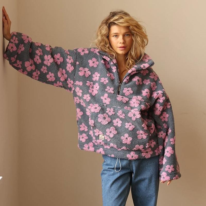 Daisy | Long Sleeve Fleece Hoodie