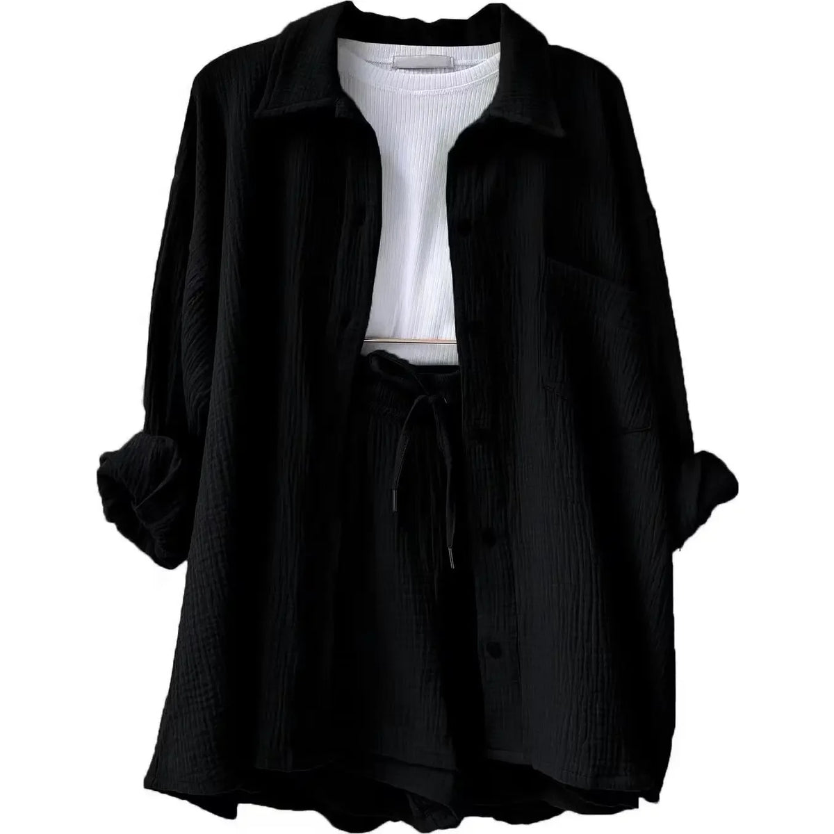 Meli | Relaxed 2-Piece Summer Set (Blouse & Shorts)