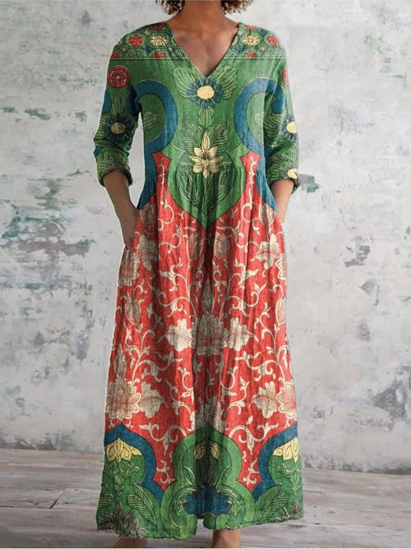 Sofiah | Long Floral Dress