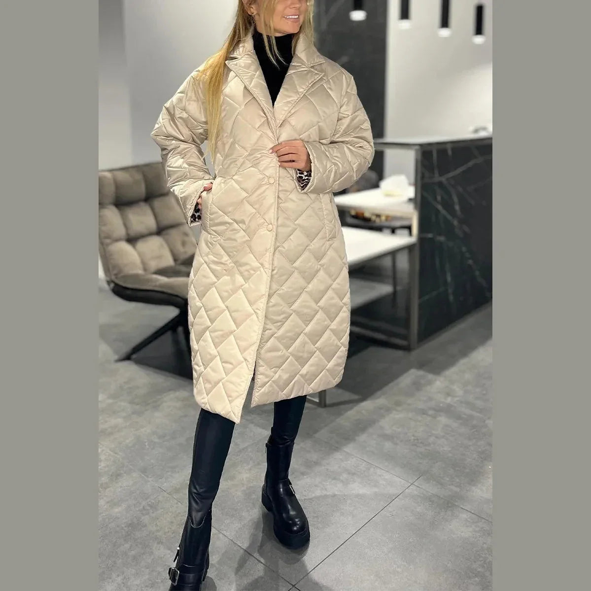 Belinda | Reversible Quilted Coat