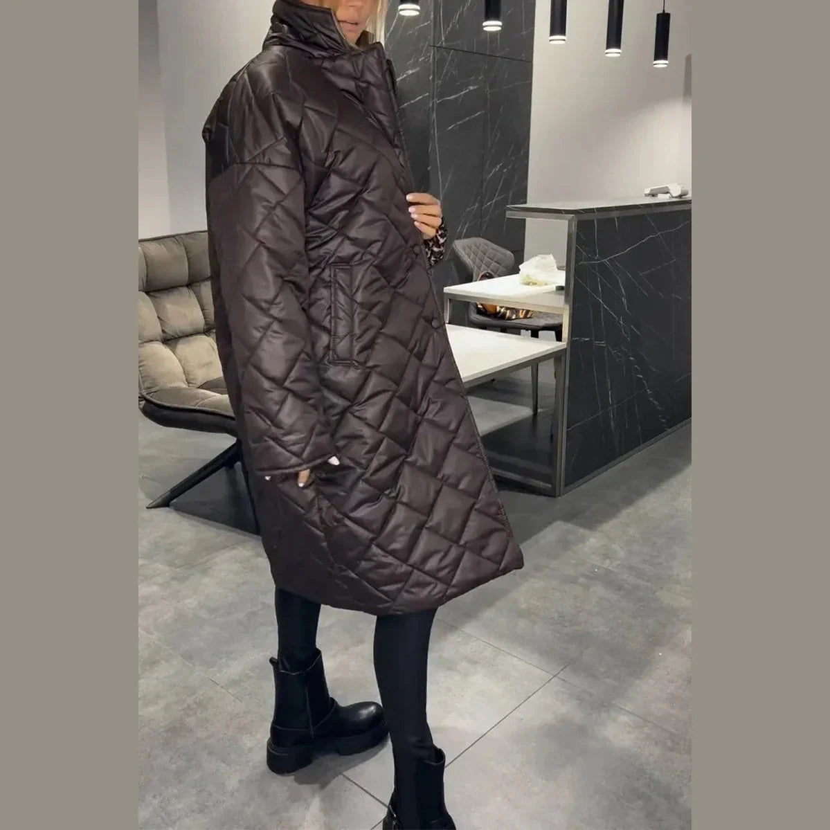 Belinda | Reversible Quilted Coat